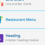 restaurant menu module
