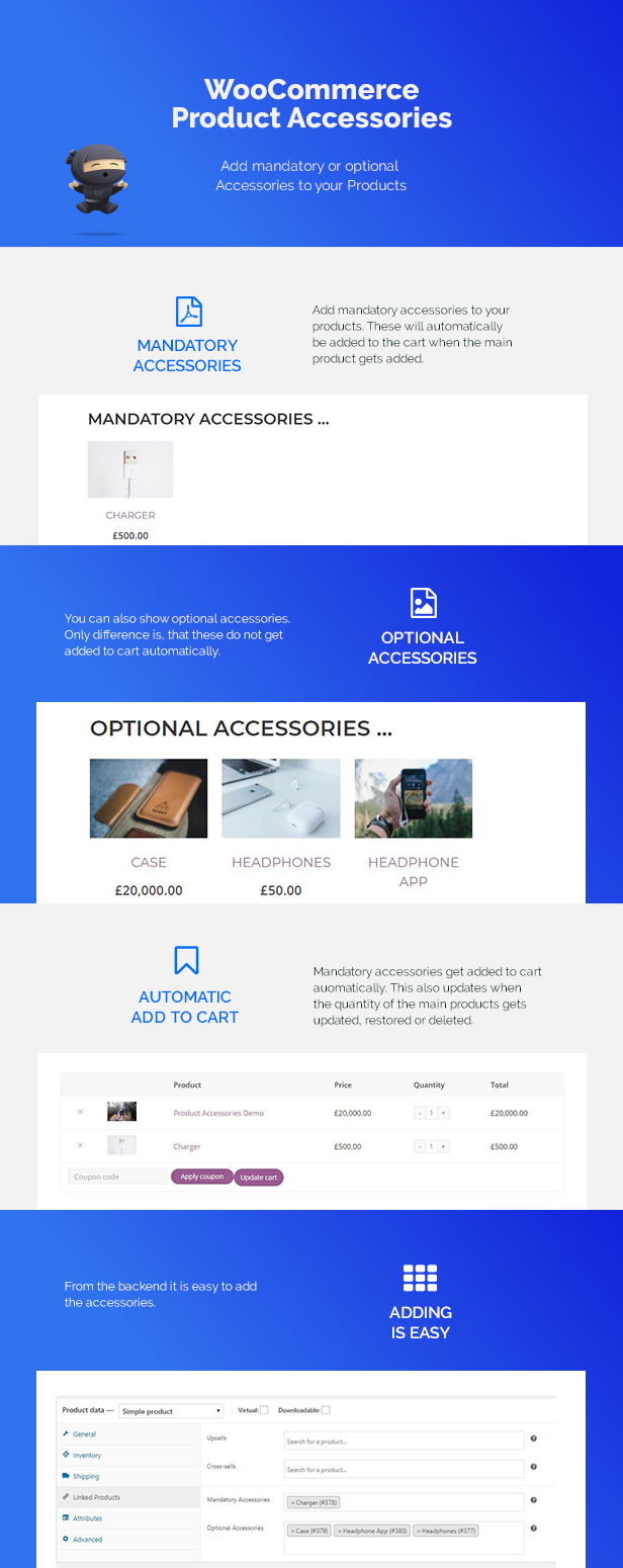 WooCommerce Product Accessories Features