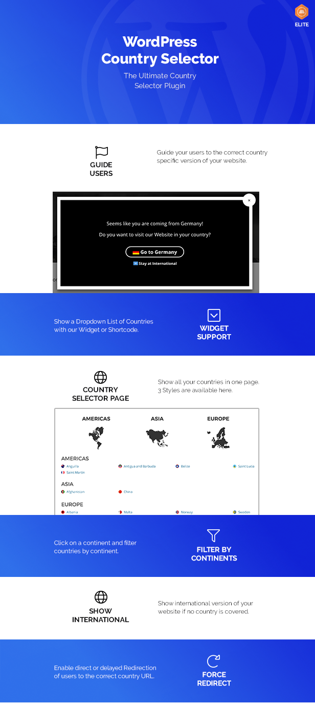 Wordpress Country Selector